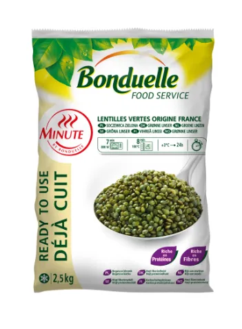 Rohelised läätsed  BONDUELLE Service range, külmutatud, 2,5kg