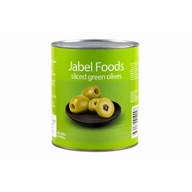 Rohelised oliivid JABEL FOODS, viilutatud, 3kg/ 1,56kg