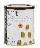 Rohelised oliivid õlis RISTORIS, punase paprika täidisega, 780 g