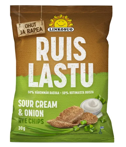 Rukkilaastud LINKOSUO Hapukoore ja sibulaga 150g