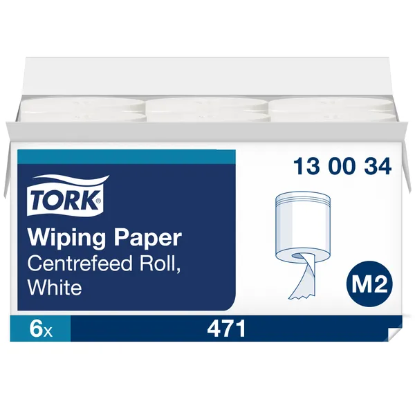 Rullkäterätik 165 m, valge, 1-kihiline, 130034, TORK Premium,  M2