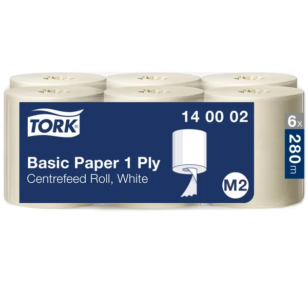 Rullkäterätik, TORK, Basic Paper Cfeed, M2, 140002, valge, 1-kihiline, 280m