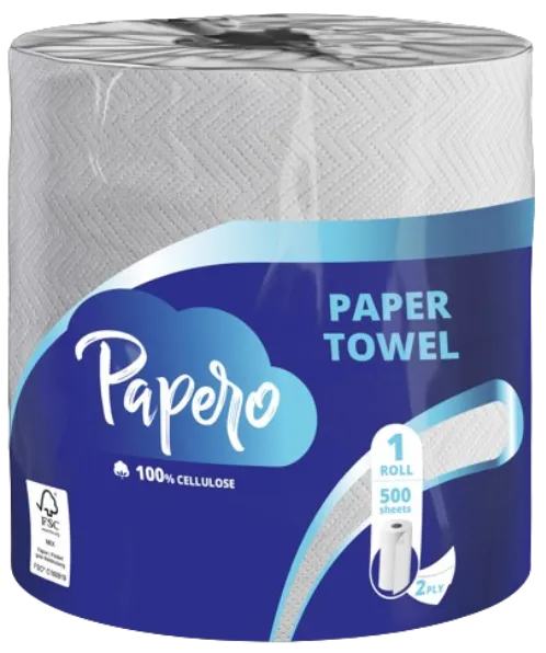 Rullkäterätik PAPERO, 2 kihti, 1 tk, 500 lehte