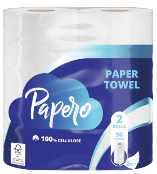 Rullkäterätik PAPERO 2 kihti, 2 tk, 96 lehte