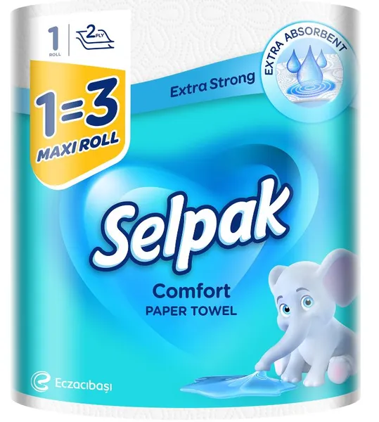Rullkäterätik SELPAK Maxi Roll, 1=3, 2-kihiline, 270 lehte, pakk