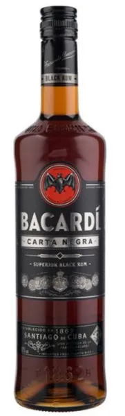 Rum BACARDI Carta Negra, 37,5%vol 0,7 L, R23/177513/2