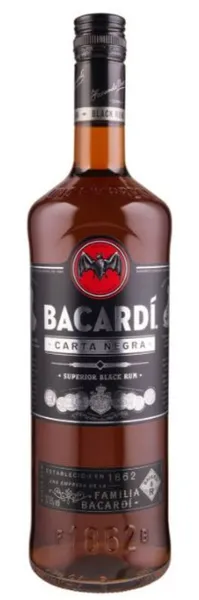 Rum BACARDI Carta Negra 37,5%vol 1,0 L, R23/177422/2