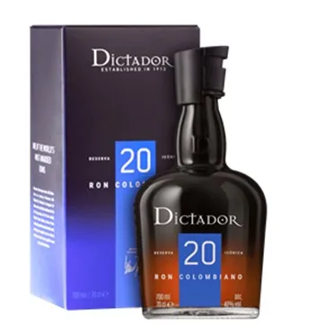 Rum DICTADOR Reserva, Iconica, 20Y, 40%vol, 0,7L karbis
