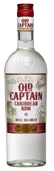 Rum OLD CAPTAIN, Extra Dry Caribbean Rum, 37,5%vol, 0,7L,R18/128160/2