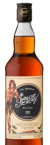 Rum SAILOR JERRY Spiced 40%vol, 0,7L