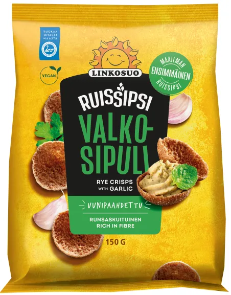 Rye Crisps LINKOSUO Küüslaugu 150g