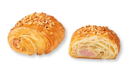 Saiake BRIDOR, litši-vaarikamaitselise täidise ja mandlipuistega, külmutatud, 70g x 50tk