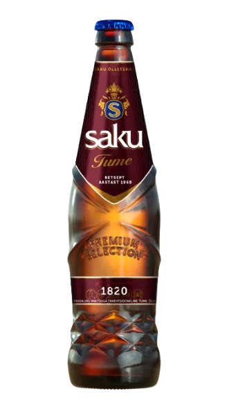 SAKU Tume, õlu 6,7% 0,5 L, R22/166743/37, pudel
