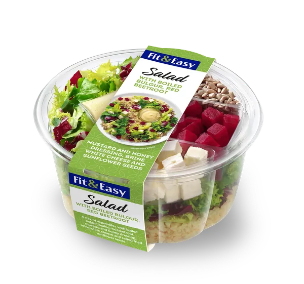 Salatikarp FIT&EASY, bulguri ja peediga, 252g, TK