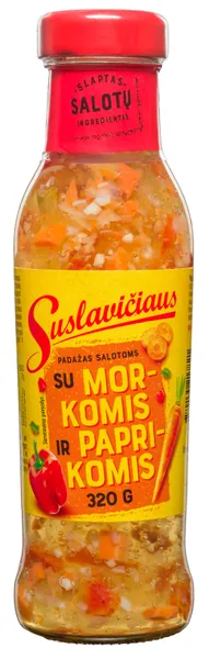 Salatikaste SUSLAVIČIUS porgandi ja paprikaga 320g