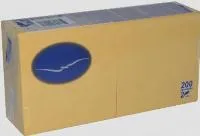 Bāra salvetes LENEK dzeltenas, 24x24cm, 2 sl.,    200gab