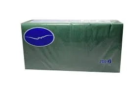 Bāra salvetes LENEK zaļas, 24x24cm, 2 sl., 200gab