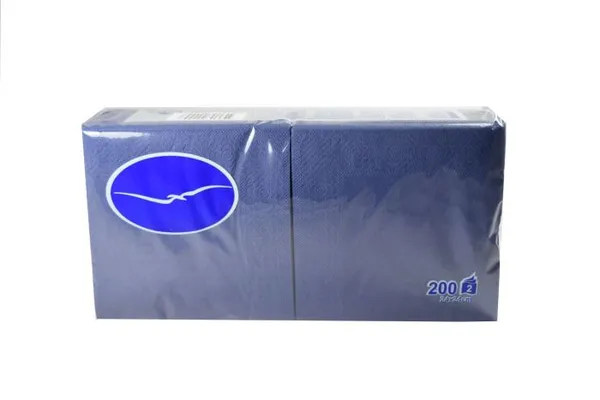 Bāra salvetes LENEK zilas, 24x24cm, 2 sl., 200gab