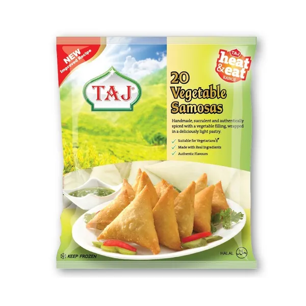 Samosa TAJ FOODS,taimne, 20tk/pakk, külmutatud, 700g