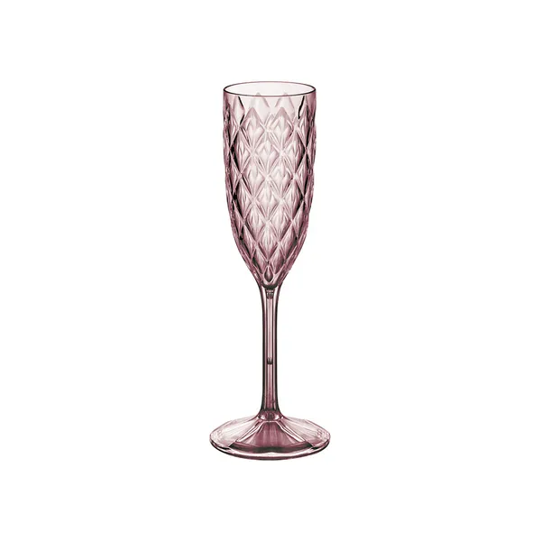 Šampanjapokaal, roosa, 0,2L, plastik, tk