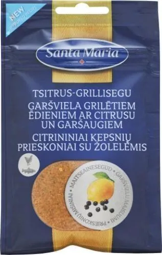 Garšviela grilētiem ēdieniem ar citrusu un garšaugiem 35g, Santa Maria