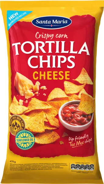 Kukurūzas čipsi ar sieru SANTA MARIA 475g