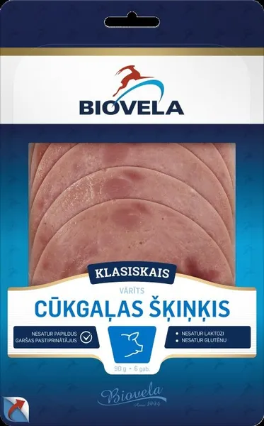 Sealihasink BIOVELA, keedetud, viilutatud, sisaldab vett, 90g
