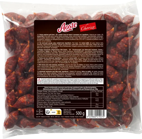 Sealihavorst AOSTE, Spicy, vinnutatud, 500g