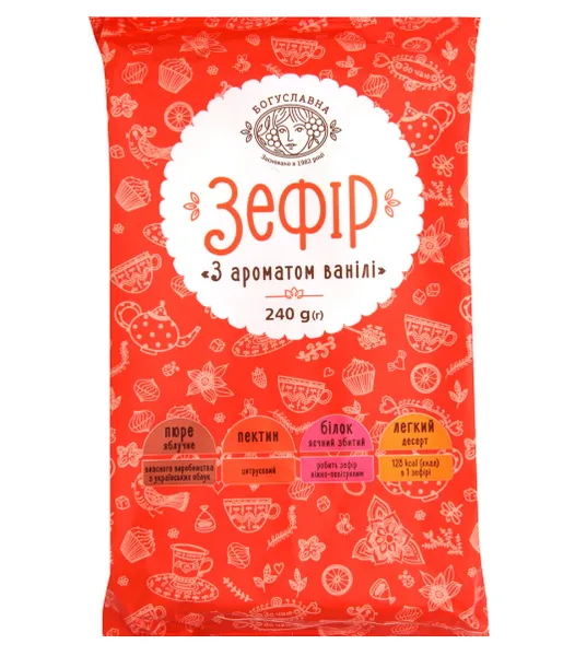 Sefiir BOGUSLAVNA, vanilje maitsega, 240g