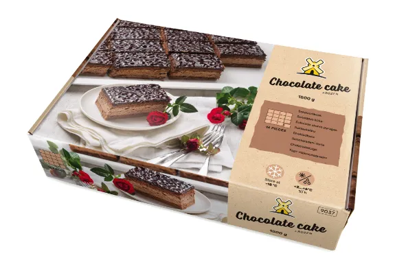 Shokolaadikook EESTI PAGAR külmutatud, lõigatud 1500g/16tk.