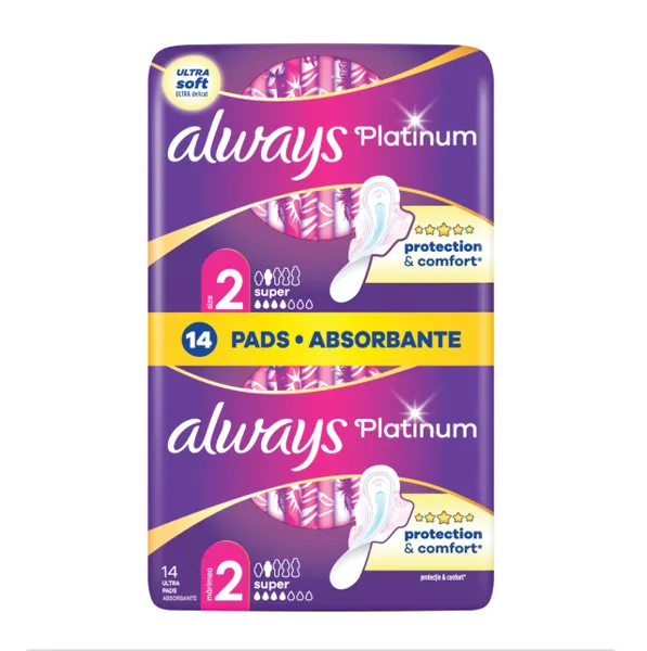 Hügieenisidemed Ultra Platinum Super Duo, ALWAYS, 14 tk