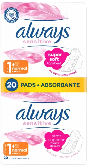 Hügieenisidemed Ultra Plus Sensi, ALWAYS, 20 tk