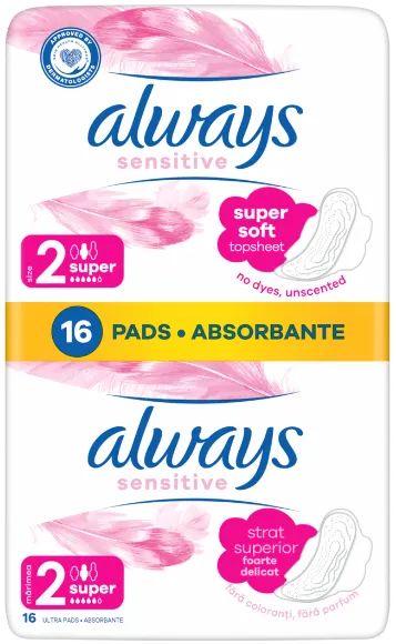 Sidemed ALWAYS Sensitive Super Plus S2, 16tk