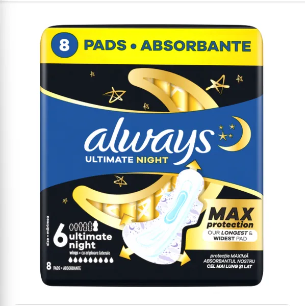 Sidemed ALWAYS Ultra Night S6, 8tk