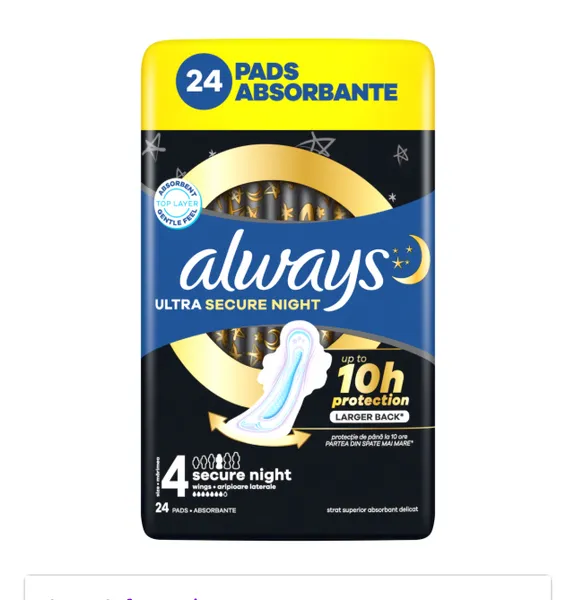Sidemed ALWAYS Ultra Secure Night S4, 24tk