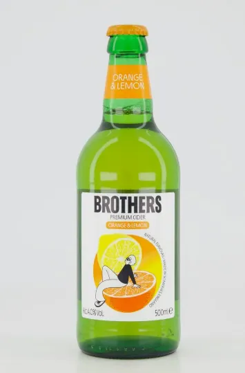 Siider, BROTHERS, Orange & Lemon, 4,0%vol, 0.5L