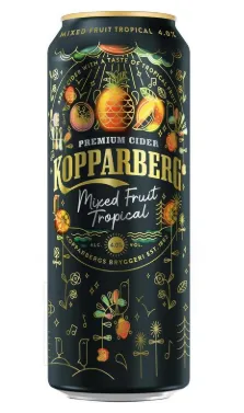 Siider KOPPARBERG Mixed fruit tropical, 4,0%vol, 0,5L, purk,R24/187355/36