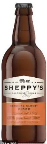 Siider SHEPPY'S Original Cloudy Cider 4,5%  0,5L R18/130194/36