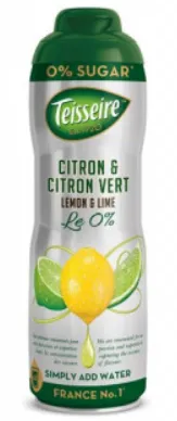Siirup TEISSEIRE, Lemon Lime, suhkruvaba, 0,6 L