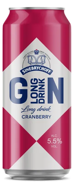 Sinebrychoff  Cranberry, džinn 5,5% 0,5 L, R19/139314/46, purk
