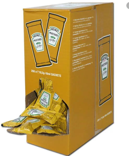 Sinep HEINZ Sachets, 200x10ml