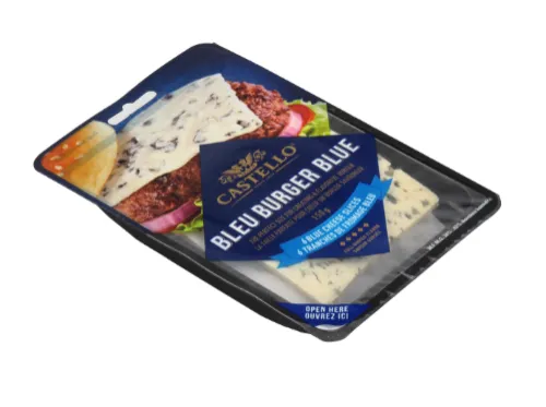 Sinihallitusjuust CASTELLO Burger Blue, viilutatud, 36.6%, 150g (6 viilud)