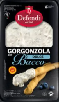 Zilā pelējuma siers BACCO Gorgonzola DOP, krēmīgs, 200 g Itālija
