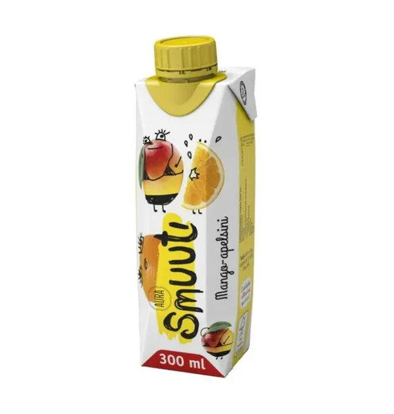Smuuti AURA SMOOTHIE, mango - apelsin, 0,3 L, tetra
