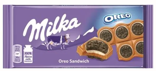 Šokolāde Milka sandwich oreo 92g