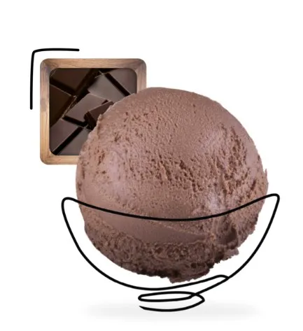 Šokolaadi jäätis GLACES des ALPES Valrhona, 2,5L/ 1,65kg