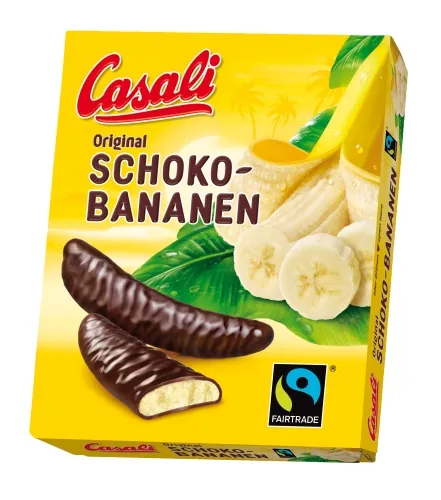 Šokolaadibanaanid, CASALI, (12tk. karbis), 150 g