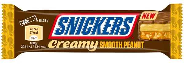Šokolaadibatoon Creamy Peanut Butter, SNICKERS, 36,5 g