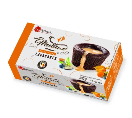 Šokolaadikook BELDESSERT Lava Cake, soolakaramelliga, külmutatud, 90g x 2tk