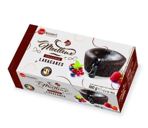 Šokolaadikook BELDESSERT Lava Cake, tume šokolaadiga, külmutatud, 90g x 2tk, pakk